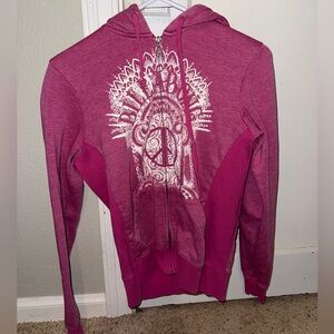 Billabong Women’s Pink Hoodie with White Graphic